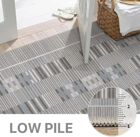 GENIMO Modern Minimalist Line Art Washable Non-Slip Area Rug