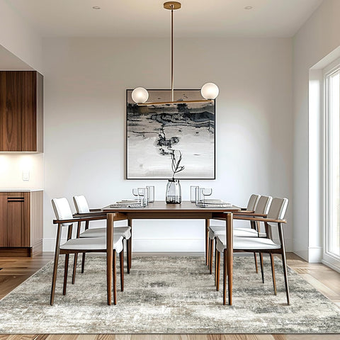 GENIMO Modern Ethereal Textured Washable Area Rug