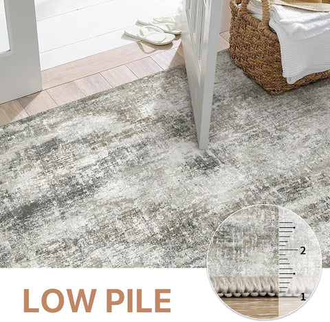 GENIMO Modern Ethereal Textured Washable Area Rug