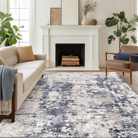 GENIMO Machine Washable Modern Abstract Soft Area Rug