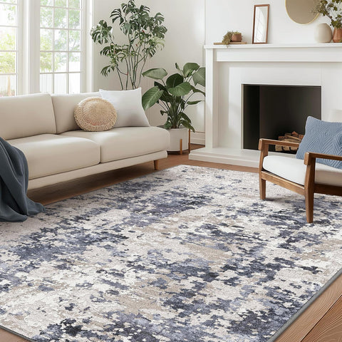 GENIMO Machine Washable Modern Abstract Soft Area Rug