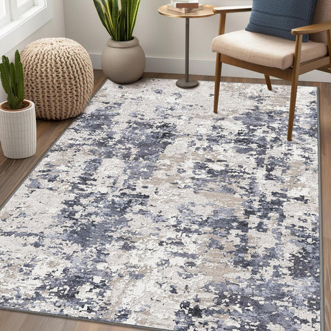 GENIMO Machine Washable Modern Abstract Soft Area Rug