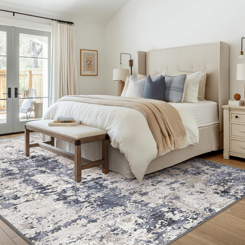 GENIMO Machine Washable Modern Abstract Soft Area Rug