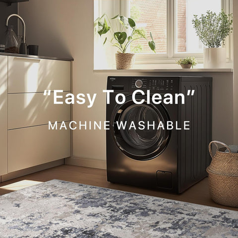 GENIMO Machine Washable Modern Abstract Soft Area Rug