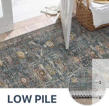 GENIMO Vintage Bohemian Print Non-Slip Runner Rug
