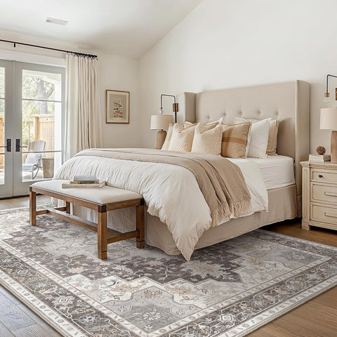 GENIMO Gorgeous Prints Machine Washable Low Pile Area Rug