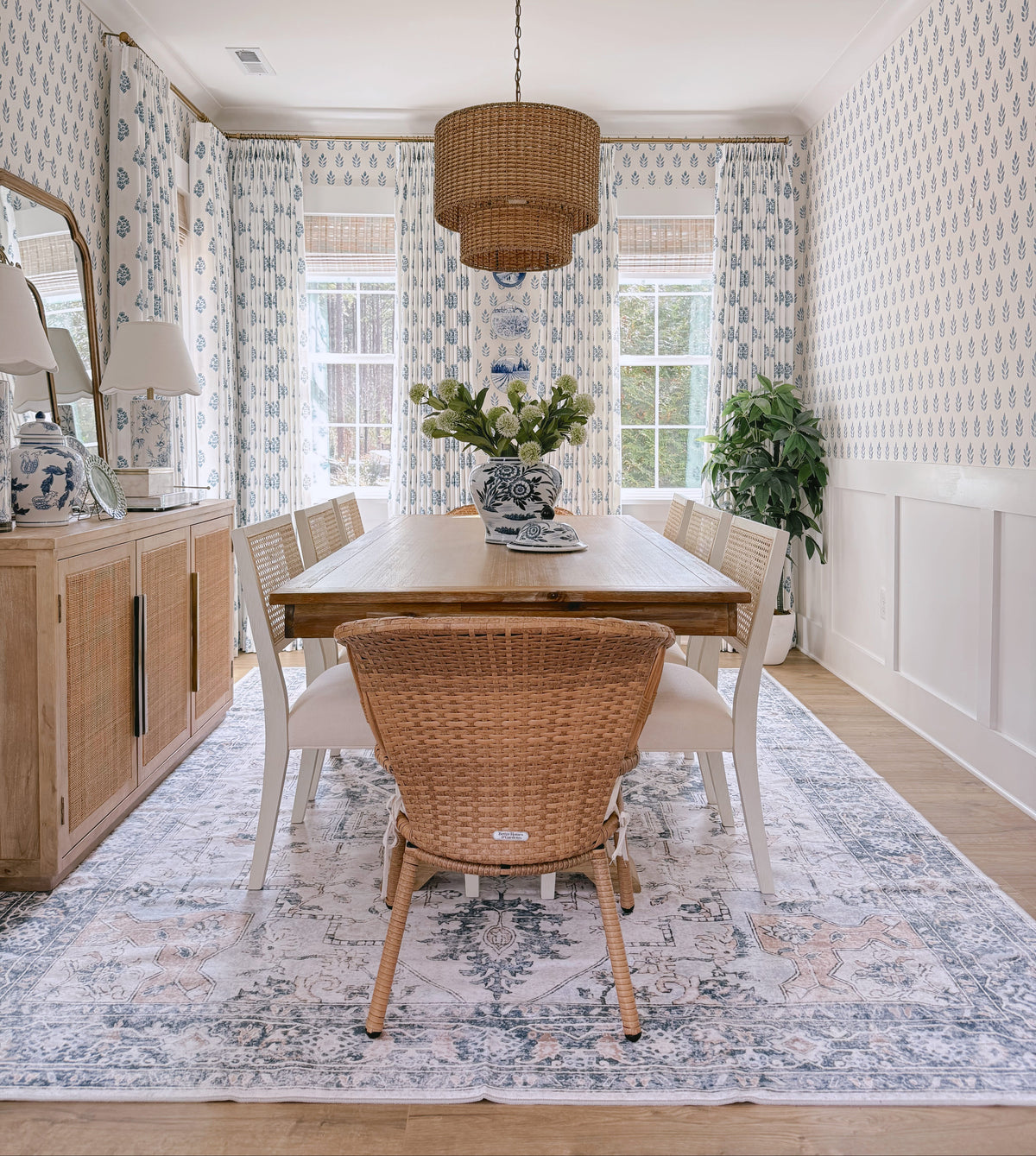 Customer home styled with a GENIMO rug