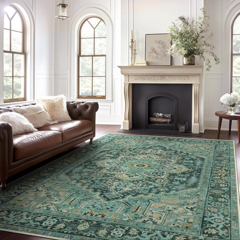 GENIMO Faded Totem Tribal Aged Area Rug