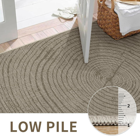 GENIMO Modern Minimalist Year Round Printed Non-Slip Area Rug