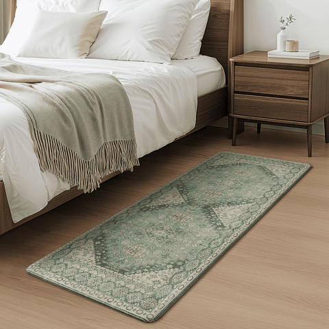 GENIMO 2Pcs Anti Fatigue Padded Kitchen Floor Mat Non Slip Washable Runner Rug for Sink in Persian