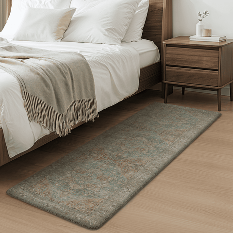 GENIMO 2Pcs Anti Fatigue Cushioned Kitchen Mat Non Slip Washable Runner Rug for Sink