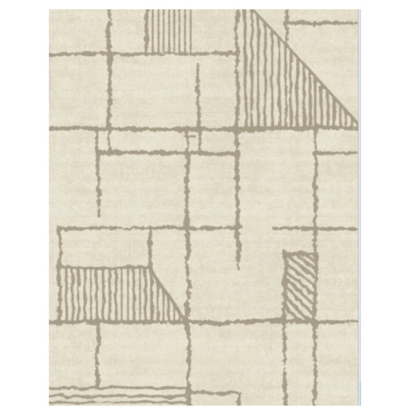 GENIMO Abstract Geometric Printed Lightweight Area Rug - 