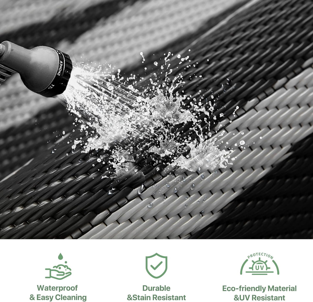 GENIMO Bohemian Style Waterproof Outdoor Rug Beige - 