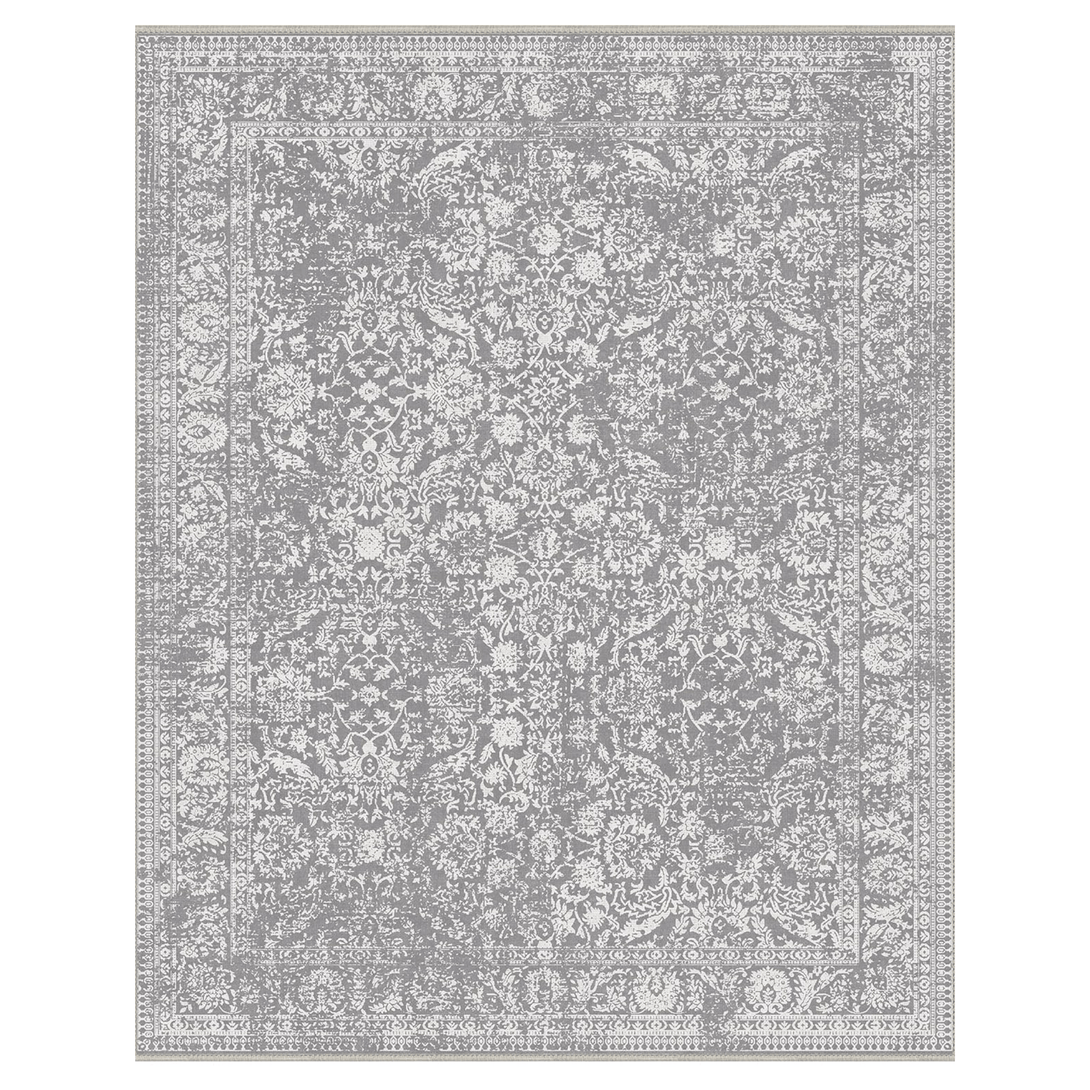 GENIMO Flourishing Floral Print Machine Washable Area Rug - 