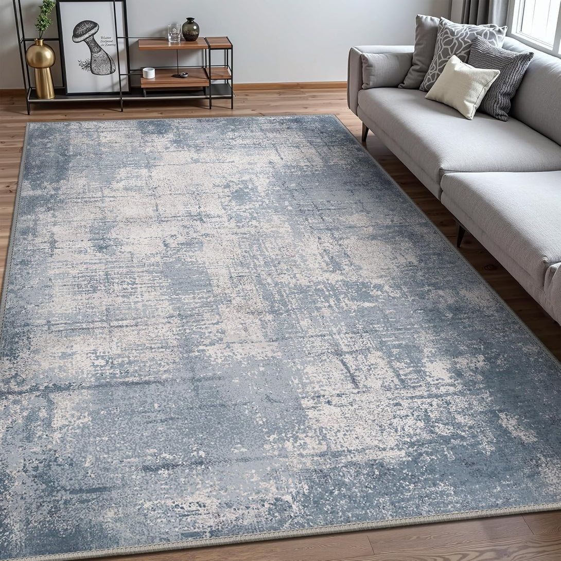 GENIMO Modern Abstract Geometric Stain Resistant Rug - 