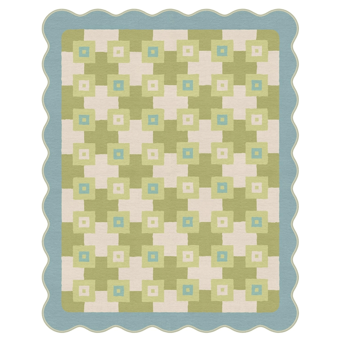 GENIMO Modern Geometric Decorative Irregular Area Rug - TZ3008 - BT - 2X3FT