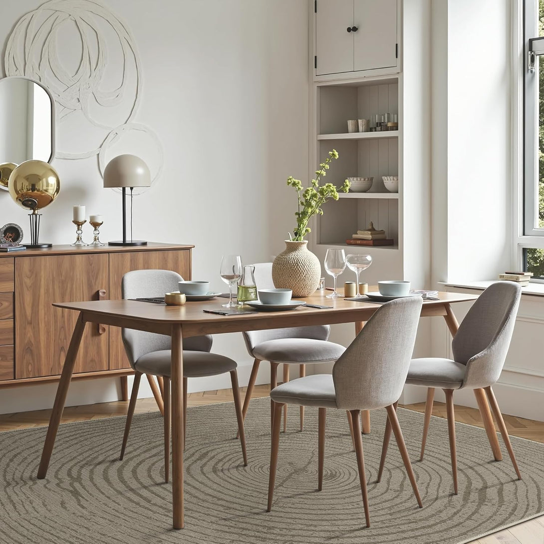 GENIMO Modern Minimalist Year Round Printed Non - Slip Area Rug - 