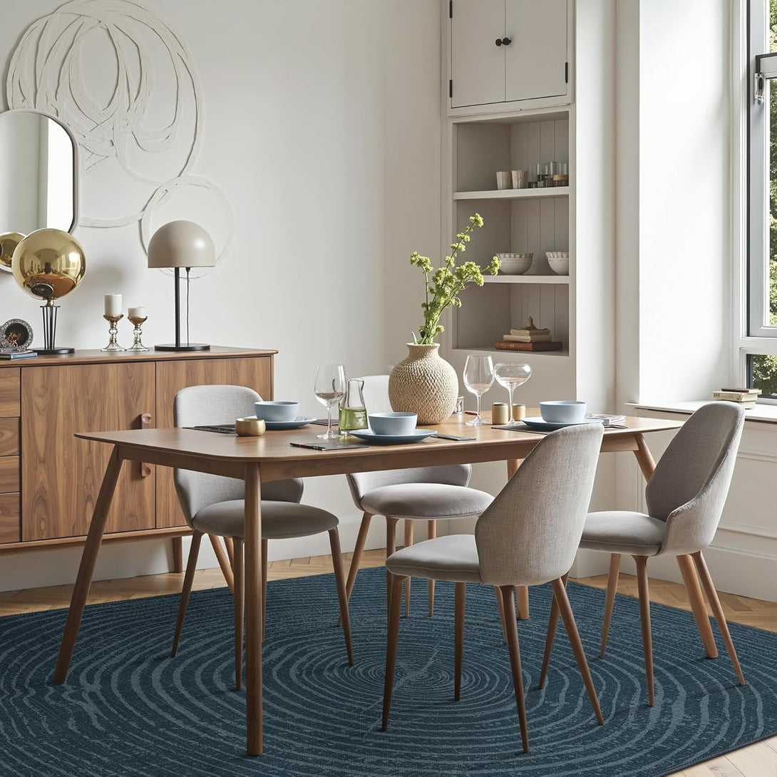 GENIMO Modern Minimalist Year Round Printed Non - Slip Area Rug - 