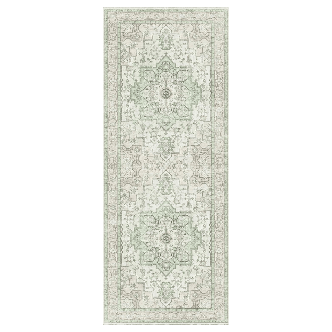 GENIMO Runner Rug Machine Washable Vintage Bohemian Print - 