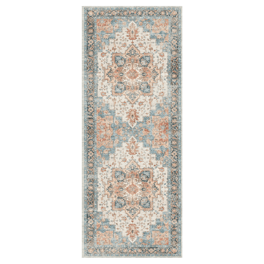 GENIMO Runner Rugs for Hallway, Kitchen Machine Washable Non Slip Vintage Rugs - AR1005 - LS - 2x3FT - EKA