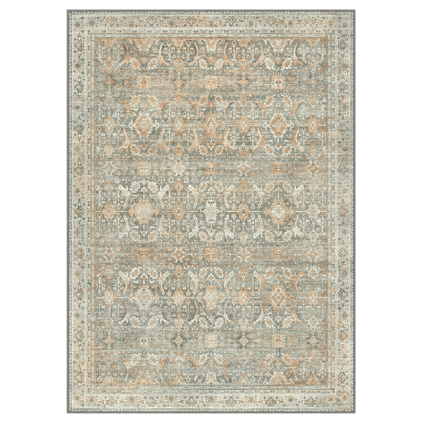 GENIMO Vintage Bohemian Symmetrical Print Warm Color Soft Area Rug - RUG1018 - CM - 3X5