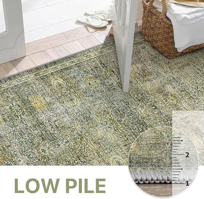 GENIMO Vintage Bohemian Print Non-Slip Runner Rug