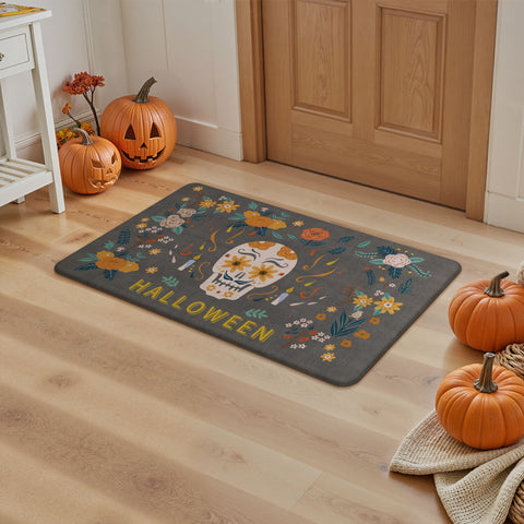 GENINO Cushioned Anti Fatigue Kitchen Mats for Floor 2PCS Waterproof Runner Rugs for Halloween