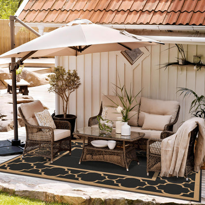 GENIMO Outdoor Rug for Patio Clearance,8'x10' Waterproof Mat