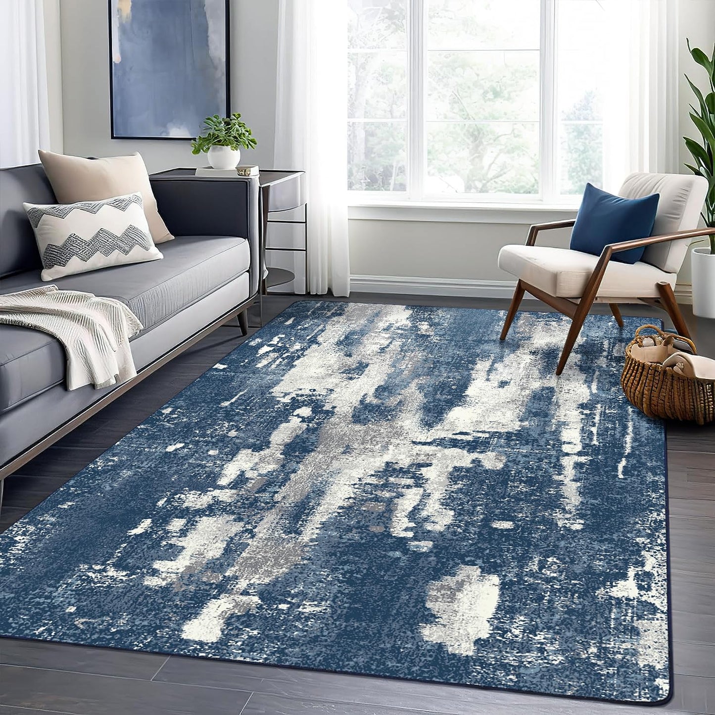 GENIMO Modern Abstract Print Soft Area Rugs