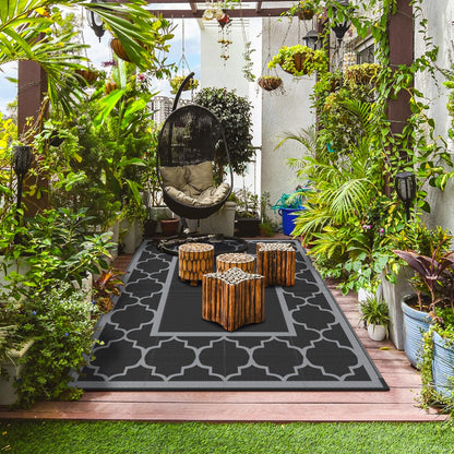 GENIMO Outdoor Rug for Patio Clearance,8'x10' Waterproof Mat