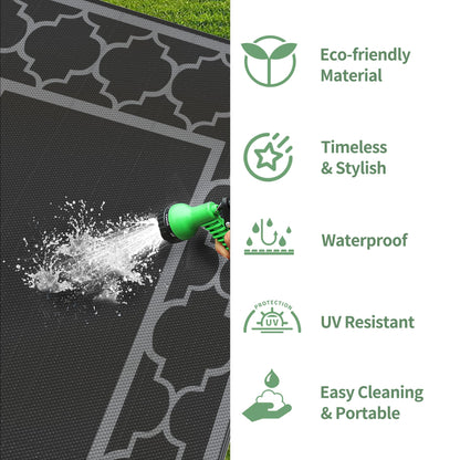 GENIMO Outdoor Rug for Patio Clearance,8'x10' Waterproof Mat
