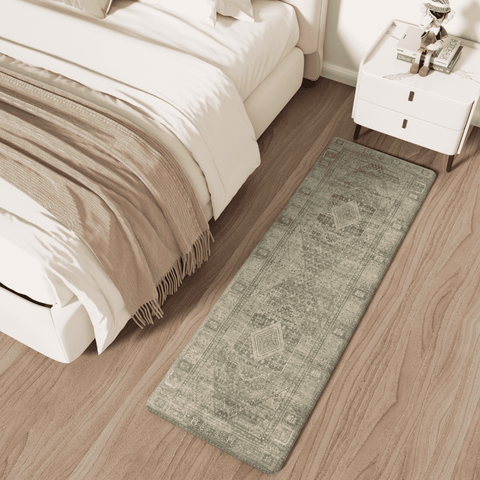 GENIMO 2Pcs Anti Fatigue Padded Kitchen Mats for Floor Oriental Washable Runner Rug